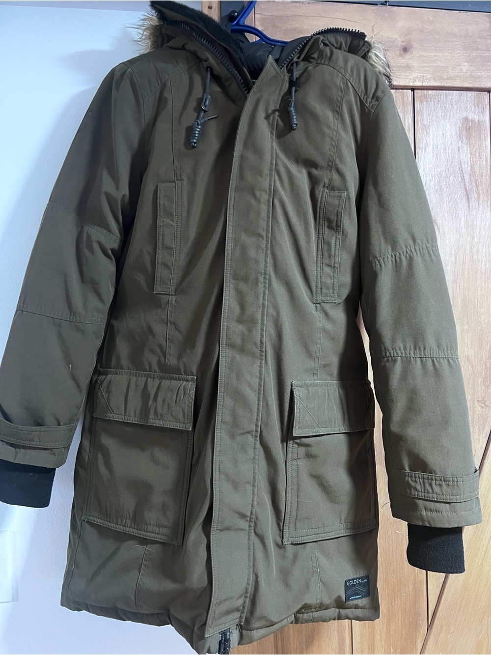 TNA Golden Bancroft Parka with Hood and Faux Fur Trim